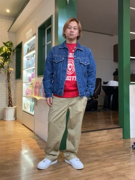 「LARRY SMITH（ラリースミス）のアイテム」を使った、HAYAさん（メンズ・160cm）の冬コーディネート