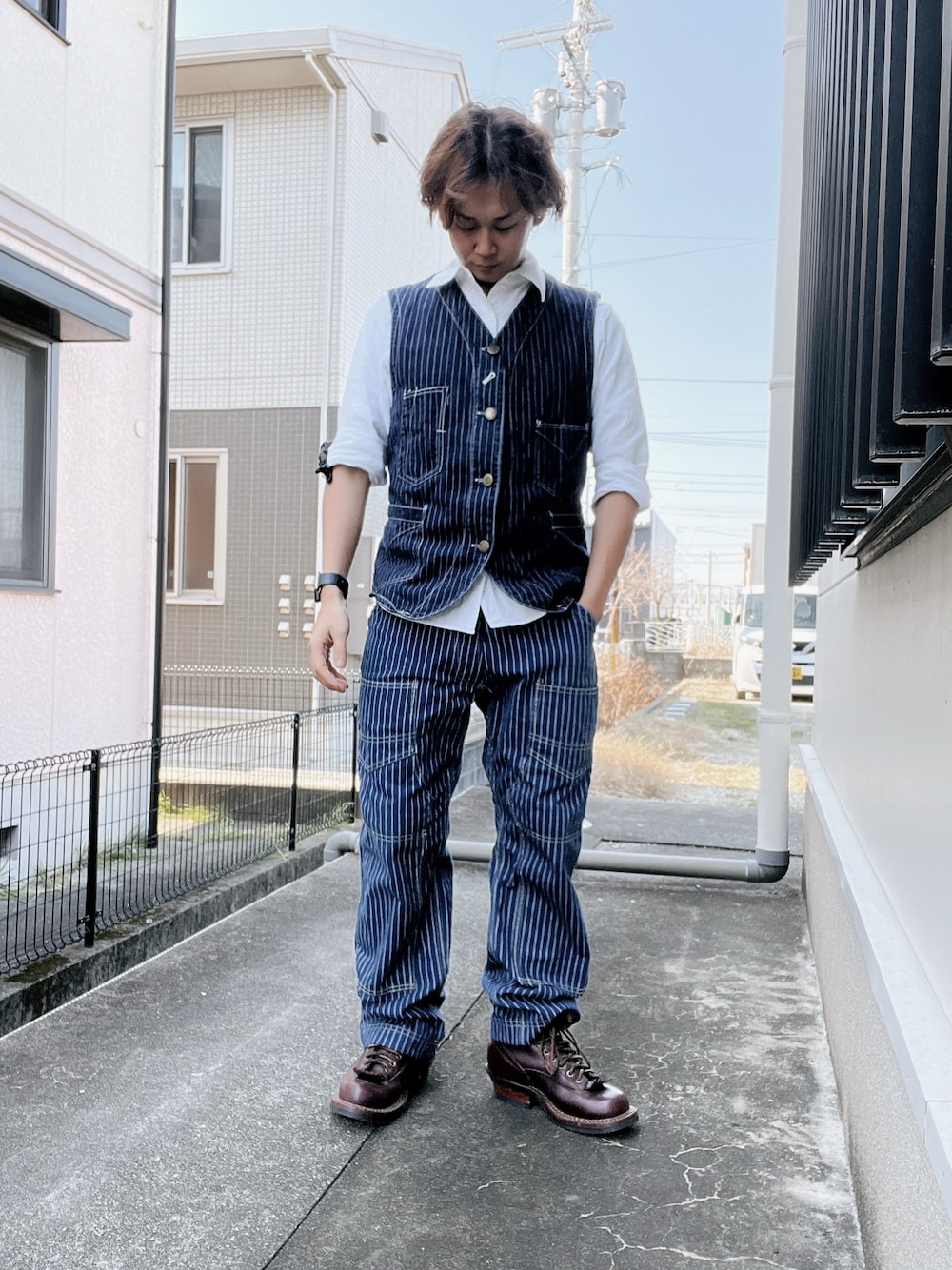 アロー様 C6108 オーバーT×パンツコーデ ハンガー刺繍ストレッチデニムスキニーパンツ＜Narrow＞ | 岡山