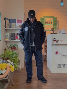 「アイテム（その他アウター）」を使った、HAYAさん（メンズ・160cm）の秋コーディネート