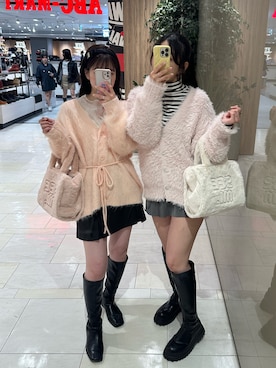 「アイテム（カーディガン/ボレロ）」を使った、miho【骨格ストレート/イエベ春】さん（レディース・161cm・20代）の秋コーディネート