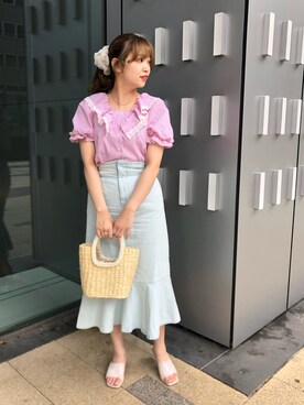 miho【骨格ストレート/イエベ春】さん（レディース・161cm）の夏コーディネート