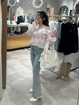 「one after another NICE CLAUP（ワンアフターアナザーナイスクラップ）のアイテム」を使った、miho【骨格ストレート/イエベ春】さん（レディース・161cm）の春コーディネート