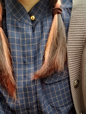 「avecmoi（アヴェクモワ）のアイテム」を使った、紫藍さん（レディース・164cm）の秋コーディネート