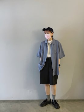 「plain-me（プレインミー）のアイテム（パンツ）」を使った、Perryさん（レディース・159cm）の夏コーディネート