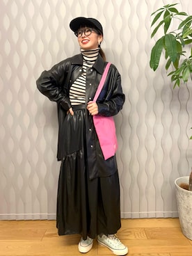 「ペールトーン」｜「アイテム（ジャケット/アウター）」を使った、はまち(¨)♡さん（レディース・155cm）の冬コーディネート