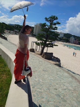 「アイテム（スカート）」を使った、まりさん（レディース・169cm）の夏コーディネート