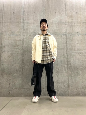 「DIESEL（ディーゼル）のアイテム（ジャケット/アウター）」を使った、ry☺︎taさん（メンズ・173cm）の夏コーディネート