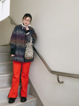 「Dr. Martens（ドクターマーチン）のDr.ﾏｰﾁﾝ　1460　8ホール（ブーツ）」を使った、mari☻♡さん（レディース・150cm）の冬コーディネート