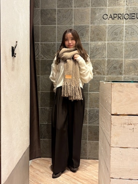 「イエベ」｜aoiさん（レディース・158cm）の冬コーディネート