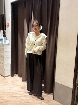 「アイテム（ヘアアクセサリー）」を使った、aoiさん（レディース・158cm）の秋コーディネート