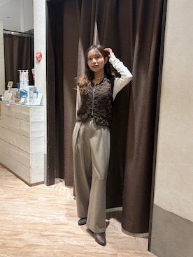 「イエベ春」｜aoiさん（レディース・158cm）の秋コーディネート