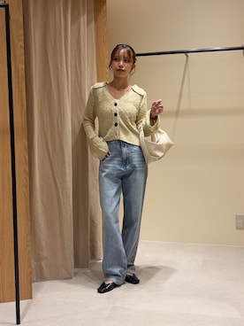 「CAPRICIEUX LE'MAGE（カプリシューレマージュ）のアイテム（デニムパンツ）」を使った、aoiさん（レディース・158cm）の秋コーディネート