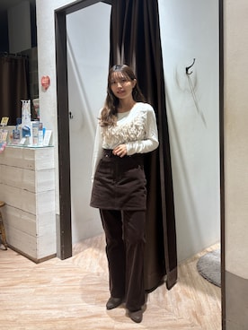 「イエベ春」｜aoiさん（レディース・158cm）の秋コーディネート