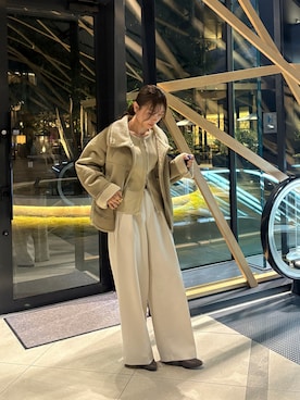 「イエベ」｜aoiさん（レディース・158cm）の冬コーディネート