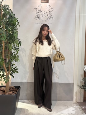 「イエベ」｜aoiさん（レディース・158cm）の冬コーディネート