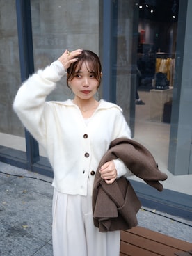 「イエベ春」｜aoiさん（レディース・158cm）の冬コーディネート