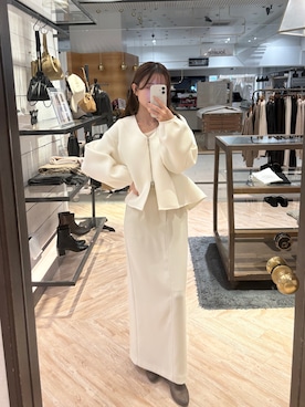 「ウェーブ×イエベ春」｜aoiさん（レディース・158cm）の冬コーディネート