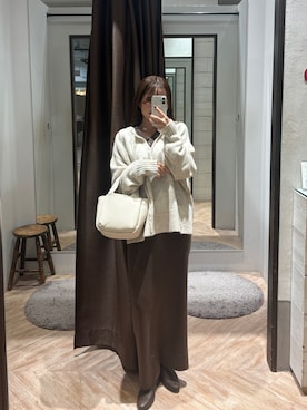 「ウェーブ×イエベ春」｜aoiさん（レディース・158cm）の冬コーディネート