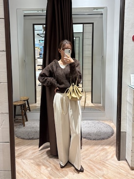 「イエベ春」｜aoiさん（レディース・158cm）の冬コーディネート