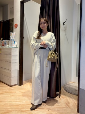 「ウェーブ×イエベ春」｜aoiさん（レディース・158cm）の冬コーディネート