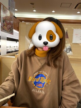 「select MOCA（セレクトモカ）の【13色展開】シンプルリブタートルニット（ニット/セーター）」を使った、いぬのさん（レディース・157cm）の冬コーディネート