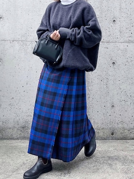 「O'NEIL of DUBLIN（オニールオブダブリン）のアイテム（スカート）」を使った、ryo___kaさん（レディース・167cm）の秋コーディネート