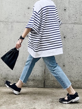 「VINTAGE（ヴィンテージ）のアイテム（デニムパンツ）」を使った、ryo___kaさん（レディース・167cm）の夏コーディネート