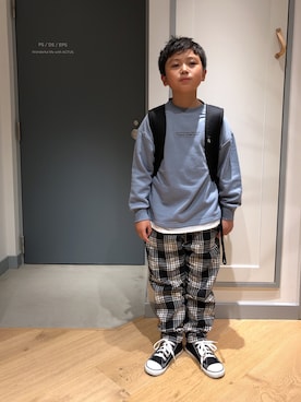 *tM*さん（キッズ・128cm）の冬コーディネート