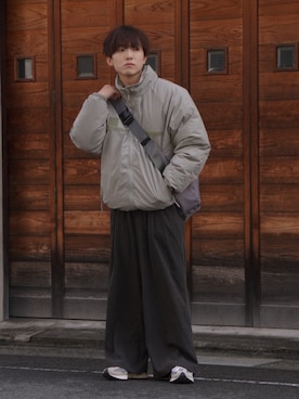 「Confirm（コンファーム）のアイテム（ジャケット/アウター）」を使った、Kyoさん（メンズ・168cm）の冬コーディネート