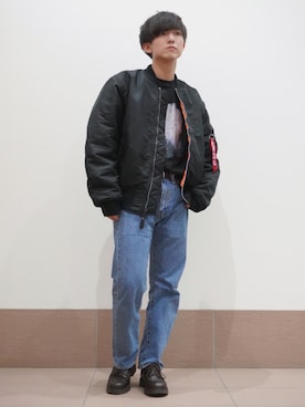 「shiki tokyo（シキトウキョウ）のアイテム（トップス）」を使った、Kyoさん（メンズ・168cm）の秋コーディネート