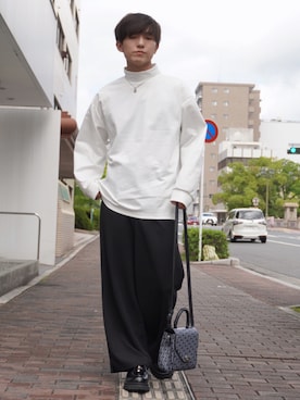 「RUUBON（ルーボン）のアイテム（その他パンツ）」を使った、Kyoさん（メンズ・168cm）の秋コーディネート