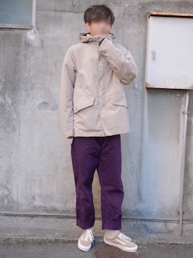 「ITEMS URBANRESEARCH（アイテムズ アーバンリサーチ）のアイテム（マウンテンパーカー）」を使った、Kyoさん（メンズ・168cm）の冬コーディネート