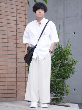 「ADAMASTE（アダマスト）のアイテム（スニーカー）」を使った、Kyoさん（メンズ・168cm）の夏コーディネート