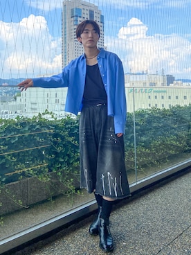 「アイテム（シャツ/ブラウス）」を使った、Kyoさん（メンズ・168cm）の夏コーディネート