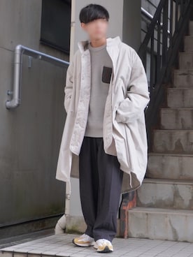 「remer（リメール）のアイテム（その他アウター）」を使った、Kyoさん（メンズ・168cm）の冬コーディネート