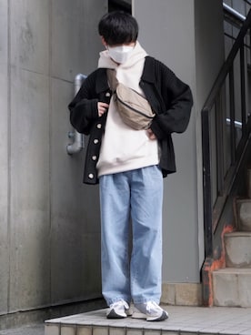 「アイテム（カーディガン/ボレロ）」を使った、Kyoさん（メンズ・168cm）の春コーディネート