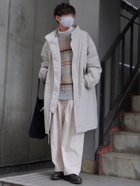 「remer（リメール）のアイテム（その他アウター）」を使った、Kyoさん（メンズ・168cm）の冬コーディネート