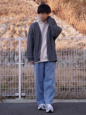 「EMMA  CLOTHES」｜「アイテム（スウェット）」を使った、Kyoさん（メンズ・168cm）の冬コーディネート