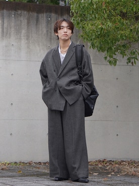 「アイテム（ボディバッグ/ウエストポーチ）」を使った、Kyoさん（メンズ・168cm）の秋コーディネート