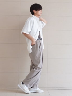 「真夏のアクティブスタイル」｜「アイテム（スニーカー）」を使った、Kyoさん（メンズ・168cm）の夏コーディネート