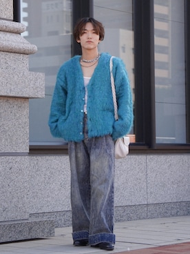 「アイテム（タンクトップ）」を使った、Kyoさん（メンズ・168cm）の秋コーディネート