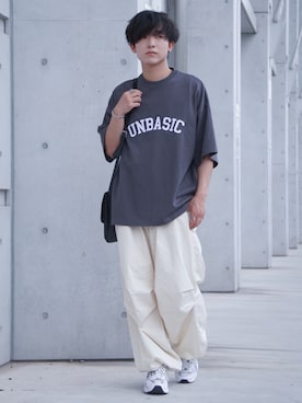 「EDWIN（エドウィン）のアイテム（その他パンツ）」を使った、Kyoさん（メンズ・168cm）の夏コーディネート