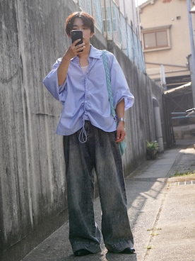 「HARE（ハレ）のアイテム」を使った、Kyoさん（メンズ・168cm）の夏コーディネート