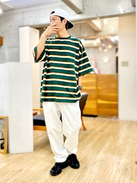 「OAKLEY（オークリー）のアイテム（キャップ）」を使った、チョキさんさん（メンズ・170cm）の秋コーディネート