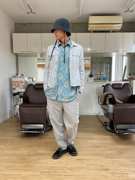 「COMMECAISM  （コムサ イズム）のアイテム（ジャケット/アウター）」を使った、チョキさんさん（メンズ・170cm）の春コーディネート