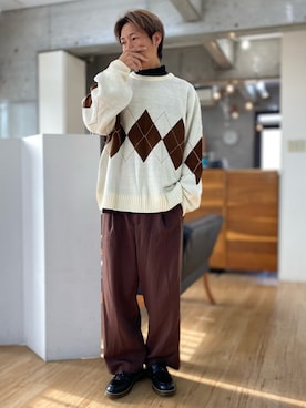 「Adoon plain（アドーンプレーン）のアイテム」を使った、チョキさんさん（メンズ・170cm・40代）の秋コーディネート