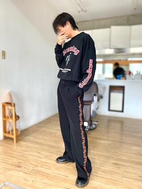 「AAA+（サンエープラス）のアイテム」を使った、チョキさんさん（メンズ・170cm）の秋コーディネート