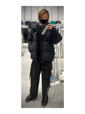 「CASPER JOHN」｜「アイテム（ダウンジャケット/コート）」を使った、rudoさん（メンズ・174cm）の冬コーディネート