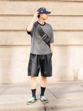 「COLIN（コリン）のアイテム」を使った、Suzuさん（メンズ・181cm）の夏コーディネート
