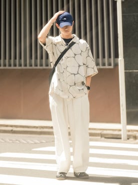 「COLIN（コリン）のアイテム」を使った、Suzuさん（メンズ・181cm）の夏コーディネート